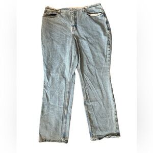 Good American Light Wash Wide Leg Jeans Blue Size 16